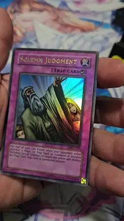Yugioh Solemn Judgment MRD-127 Unlimited Holo Bleed Near Mint - Image 2