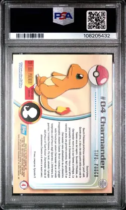 Pokemon Charmander 1999 TOPPS PSA 9 And Jigglypuff Foil TOPPS PSA 8 BOTH ITALIAN - Image 2
