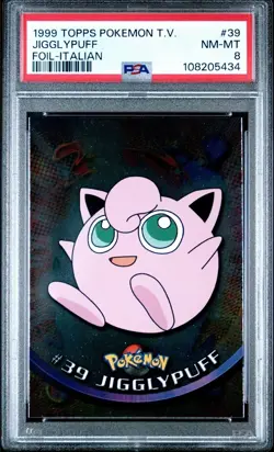 Pokemon Charmander 1999 TOPPS PSA 9 And Jigglypuff Foil TOPPS PSA 8 BOTH ITALIAN - Image 3