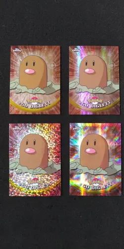 2000 TOPPS CHROME POKEMON #50 DIGLETT(BASE SPECTRA SPARKLE TEKNO) ('Mini-Set') - Image 1