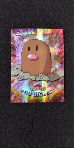 2000 TOPPS CHROME POKEMON #50 DIGLETT(BASE SPECTRA SPARKLE TEKNO) ('Mini-Set') - Image 2