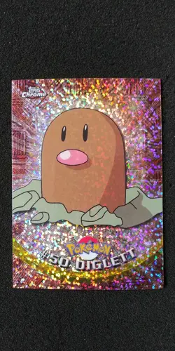 2000 TOPPS CHROME POKEMON #50 DIGLETT(BASE SPECTRA SPARKLE TEKNO) ('Mini-Set') - Image 4