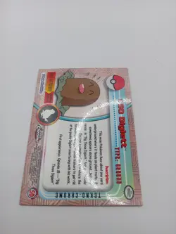 TEKNO Diglett #50 Topps Chrome 2000 Series 1 T.V Holo Pokemon Card TCG - Image 3