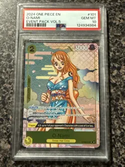 Bandai One Piece CCG O-Nami OP06-101 Event Pack Vol.5 Foil Promo PSA 10 2024 - Image 1