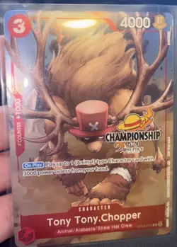 One Piece TCG Tony Tony Chopper CS 25-26 Celebration Pack Championship OP04-010 - Image 1
