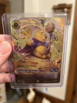 Disney Lorcana Winnie the Pooh Hunny Wizard Enchanted Fabled Holo 227/204 Chase - Image 1