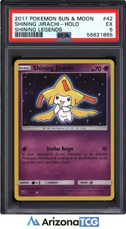 Pokemon 2017 Shining Jirachi 42/73 Holo Shining Legends PSA 5 - Image 1