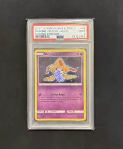 Pokemon TCG Cards Shining Jirachi 42/73 Shining Legends Holo PSA 9 MINT - Image 1