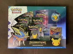 Pokemon TCG - Celebrations Zacian LV. X Deluxe Pin Collection Box Factory Sealed - Image 1