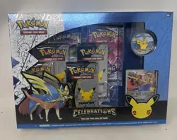 Pokemon TCG Celebrations Zacian LV. X Deluxe Pin Collection Box Factory Sealed - Image 1