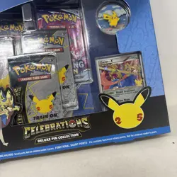 Pokemon TCG Celebrations Zacian LV. X Deluxe Pin Collection Box Factory Sealed - Image 2
