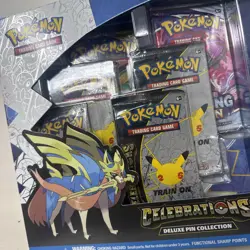 Pokemon TCG Celebrations Zacian LV. X Deluxe Pin Collection Box Factory Sealed - Image 5
