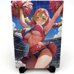 Demon Slayer Mitsuri Kanroji Sexy Cheerleader Anime Waifu Goddess Story Art Card - Image 1