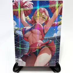 Demon Slayer Mitsuri Kanroji Sexy Cheerleader Anime Waifu Goddess Story Art Card - Image 2