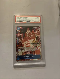 One Piece TCG Portgas.D.Ace OP07-053 CS Championship Celebration Pack Psa10 - Image 1