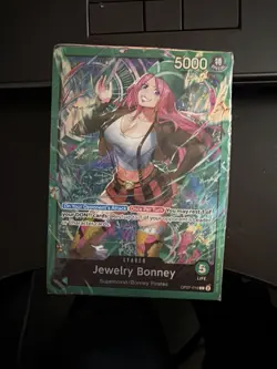 One Piece Jewelry Bonney Leader OP07-019 5000 Power Regular Leader Rare Card CCG - Image 1
