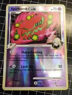 Spiritomb C 84/147 Platinum Supreme Victors Reverse Holo Pokemon Card - Image 1
