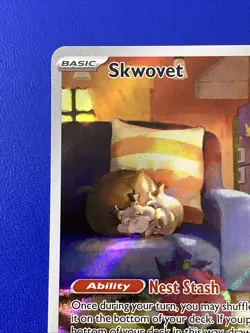🔥 Skwovet #222/198 Illustration Rare NM | Scarlet & Violet - 2023 Pokemon Card - Image 5
