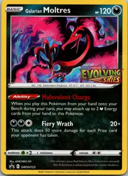 Galarian Moltres - (Prerelease) Promo SWSH: Sword & Shield Promo Cards SWSH125 - Image 1