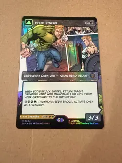 Eddie Brock (0224) (Borderless) Marvel's Spider-Man MTG Foil - Image 1