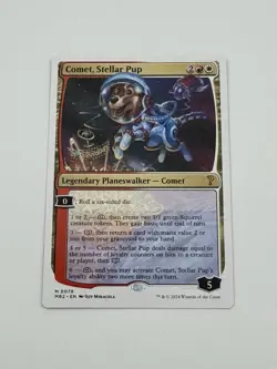Comet, Stellar Pup Planeswalker MTG Magic Mystery Booster 2 MB2 #079 NM - Image 1