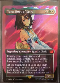 Magic MTG Final Fantasy Yuna, Hope of Spira *Surge Foil* 0549 *NM - Image 1