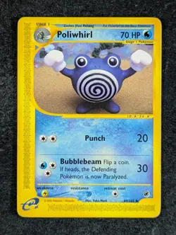 2002 Pokemon POLIWHIRL #89/165 Expedition Uncommon Water Vintage English - Image 1