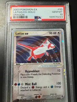 Pokemon Latias ex EX Dragon Holo Ultra Rare #93 PSA 10 Gem Mint - Image 1