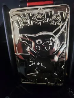 Burger King Pokemon PIKACHU Trading Card Gold Plated, 23K. - Image 2