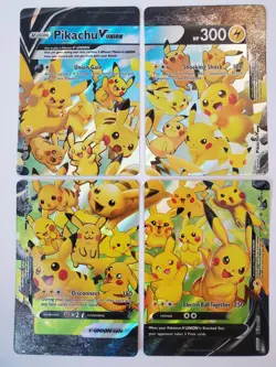 Pokemon Pikachu V-union All Mint Swsh 139, 140, 141, 142 Black Star Promo 2021 - Image 1