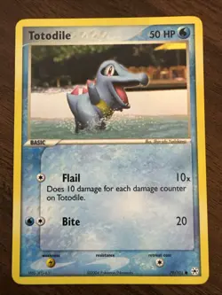 Pokemon Totodile 79/101 Hidden Legends Regular Non-holo 2004 - Image 1