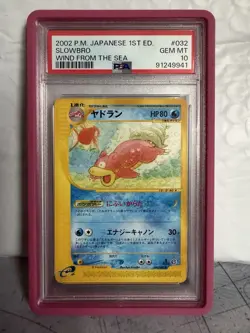2002 POKEMON JAPANESE 1ST ED. #032 SLOWBRO WIND FROM THE SEA PSA 10 GEM MINT - Image 1
