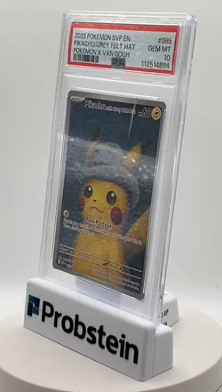 Pokemon Pikachu with Grey Felt Hat Van Gogh 085 Promo PSA 10 Graded GEM MINT - Image 2
