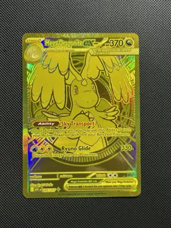Pokemon TCG: Ascended Heroes MEGA DRAGONITE EX 295/217 GOLD HYPER RARE - Image 1