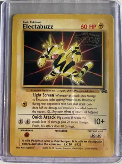 Pokemon TCG The First Movie Black Star Promo Electabuzz 2 LP - Image 1