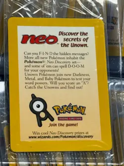 65x 2001 POKEMON GAME MOVIE POKEMON 3 MOVIE PROMO #34 ENTEI REVERSE FOIL SEALED - Image 2
