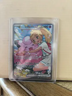 Pokemon TCG Lillie's Clefairy EX Special Illustration Rare Holo 184/159 Sv09 - Image 1