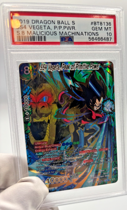 Dragon Ball Super - PSA 10 SS4 Vegeta, Peak of Primitive Power BT8136 - GEM MT - Image 3