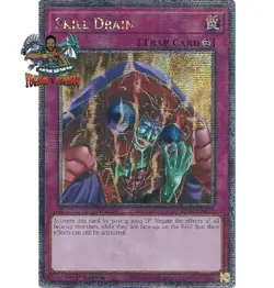Yugioh! 1x Skill Drain RA02-EN077 Quarter Century Secret Rare 1st Ed NM - Image 1
