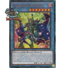 Yugioh! 1x Illusion of Chaos RA02-EN020 Ultimate Rare 1st Ed NM - Image 1