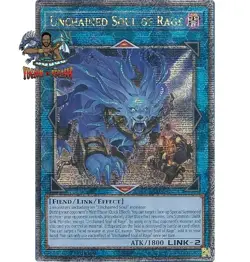 Yugioh! 1x Unchained Soul of Rage RA02-EN041 Quarter Century Secret Rare NM - Image 1