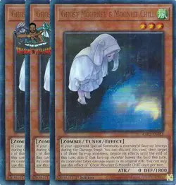 Yugioh! 3x Ghost Mourner & Moonlit Chill Alt Art RA02-EN015 Ultimate Rare NM - Image 1