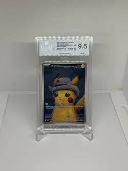Pokemon PGS 9.5 Pikachu With Grey Felt Hat Van Gogh English 2023 Promo PSA BGS - Image 1