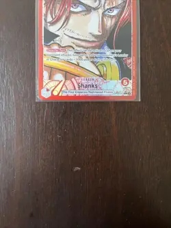 ONE PIECE TCG: Shanks OP09-001 Leader Parallel Alt Art English NM - Image 3
