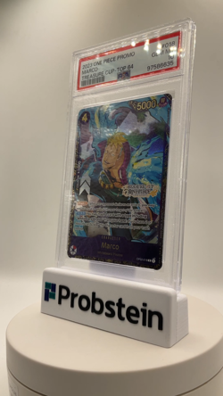 2023 One Piece Promo Treasure Cup Top 64 #018 Marco PSA 10 GEM MINT - Image 2