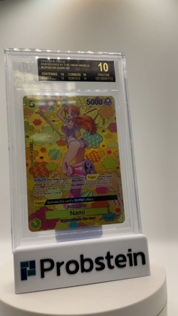 2024 One Piece OP08 Emperors in the New World #106 Nami BGS 10 BLACK LABEL - Image 2