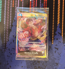 One Piece Monkey.D.Luffy 2nd Anniversary Stamped Promo P-O43 NM - Image 1