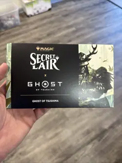 Ghost of Tsushima X Secret Lair Sealed Non Foil Magic the Gathering MTG in hand - Image 1