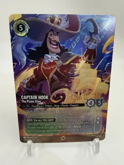 CAPTAIN HOOK The Pirate King ENCHANTED! Disney Lorcana REIGN OF JAFAR 215/204 - Image 1
