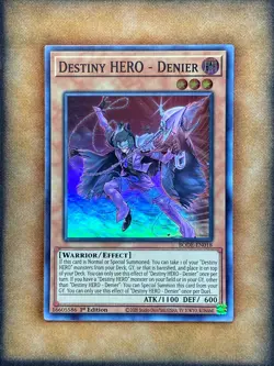 Yugioh Destiny HERO - Denier BODE-EN018 Super Rare 1st Ed NM - Image 1